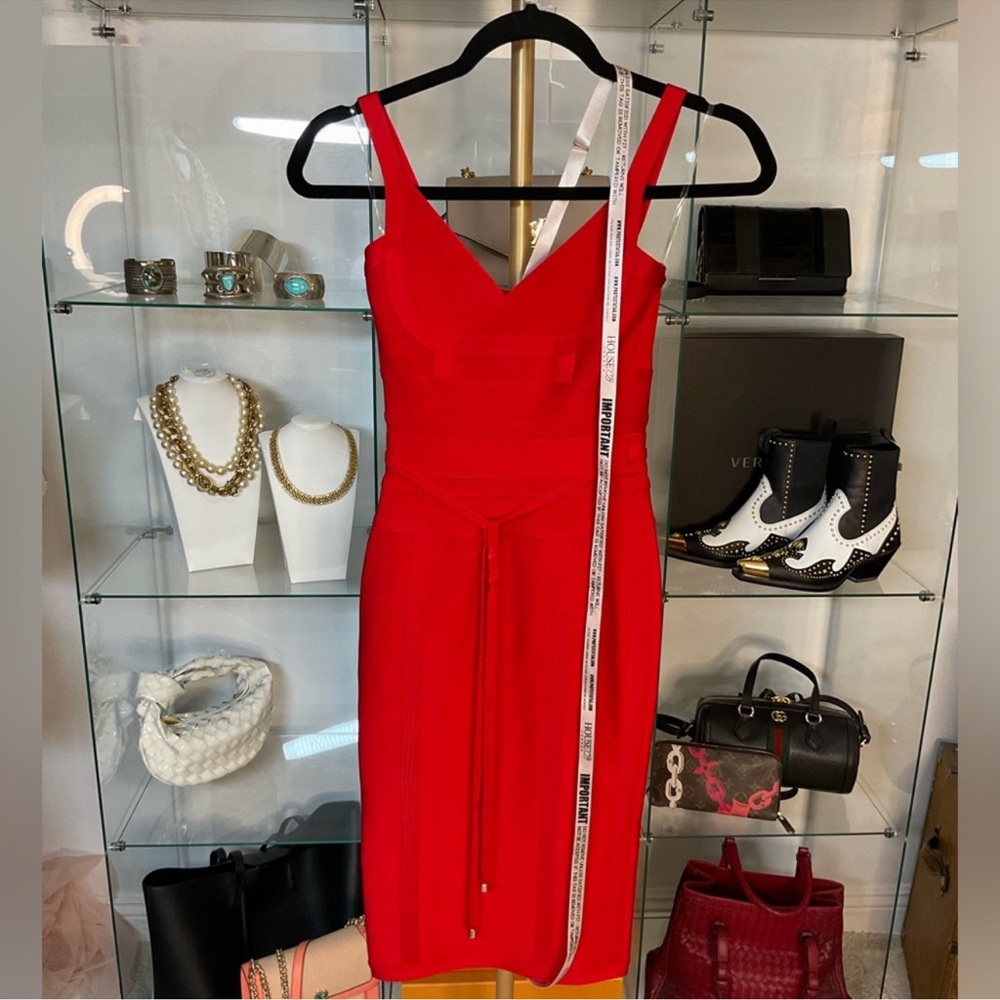 House of CB Elegant Red Bodycon Dress